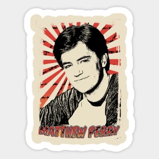 Matthew Perry 80s Retro Vintage Aesthetic Sticker